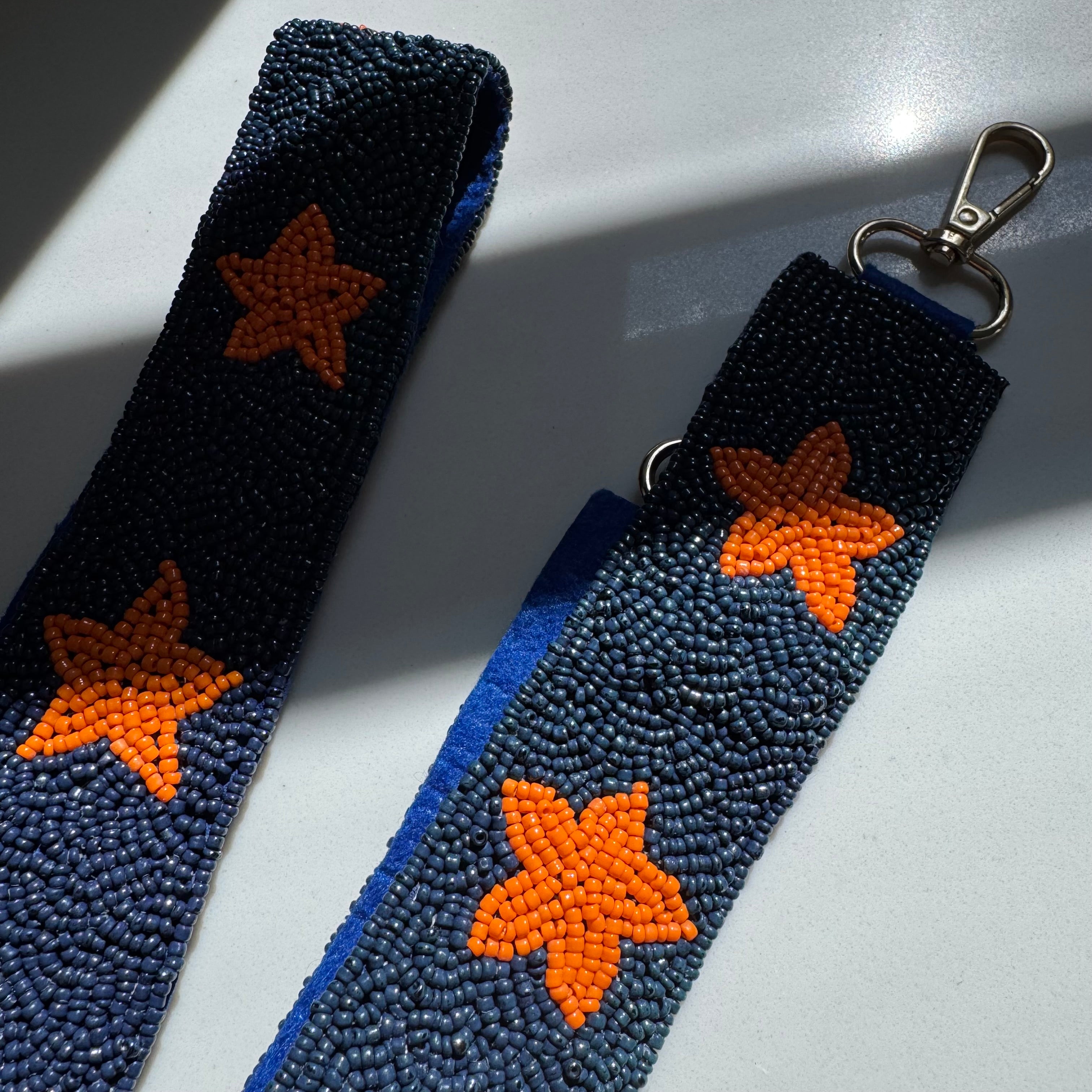 Orange and Blue Bag Strap