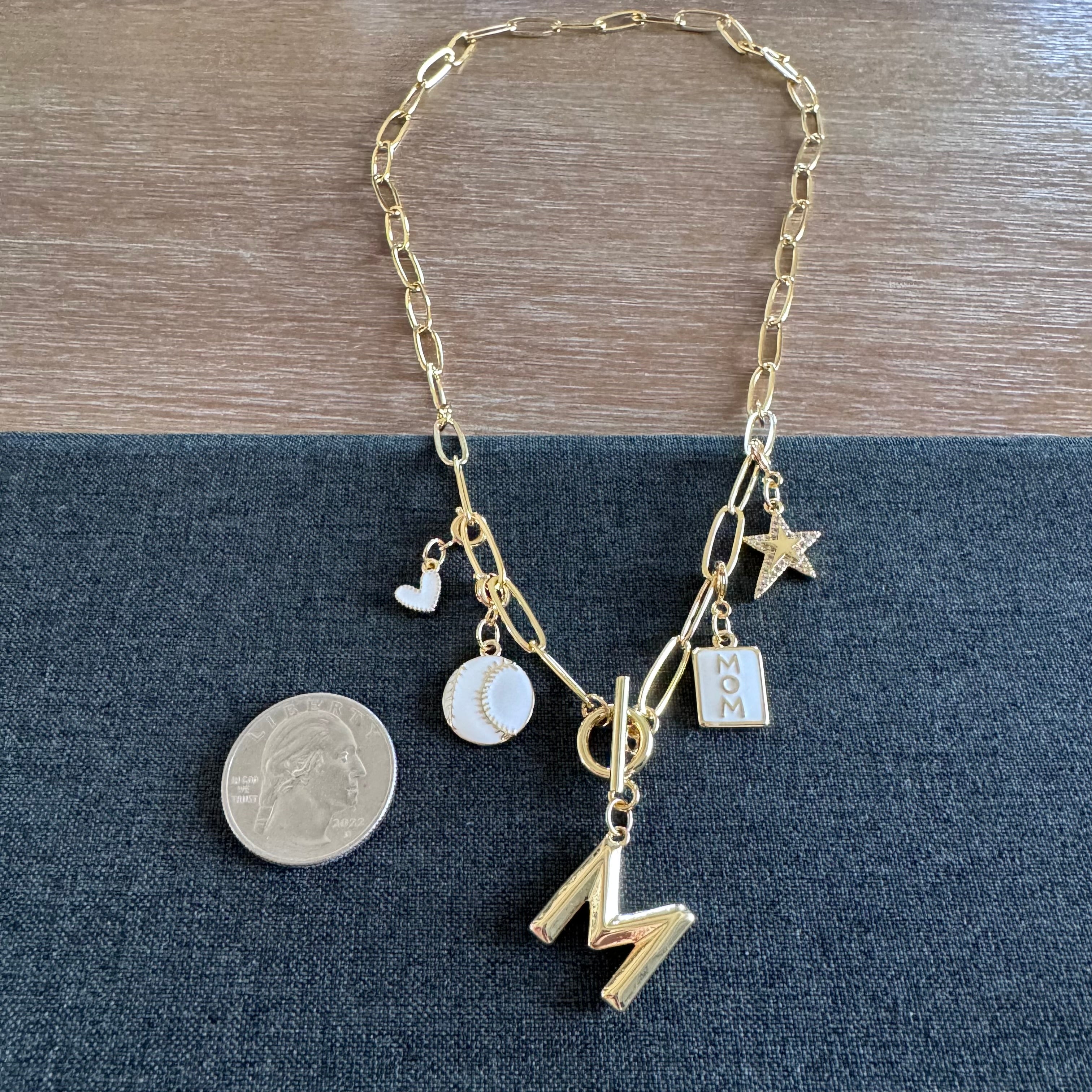 Baseball Mom Star Necklace