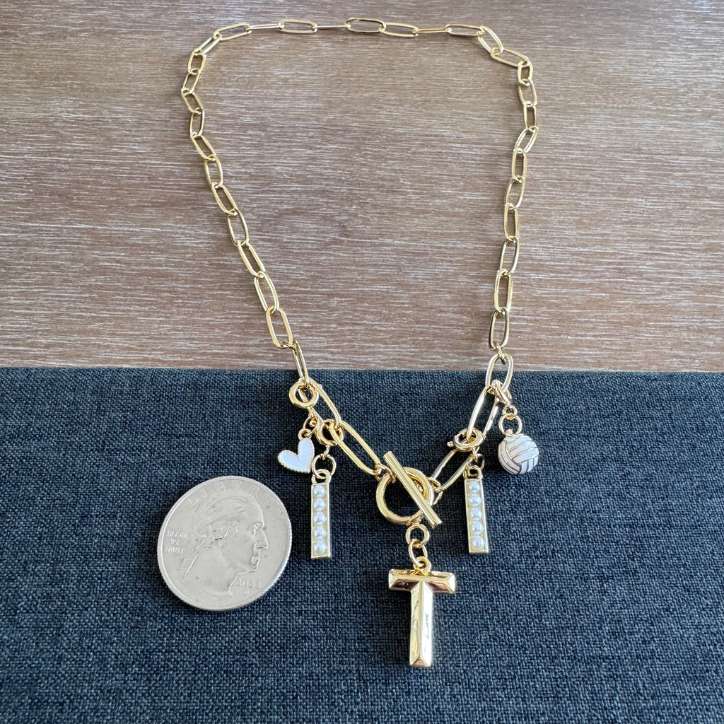 Volleyball Number Necklace