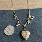 On Cloud 9 Heart Locket Charm Necklace