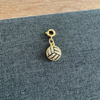 Volleyball Stone Charm with clasp