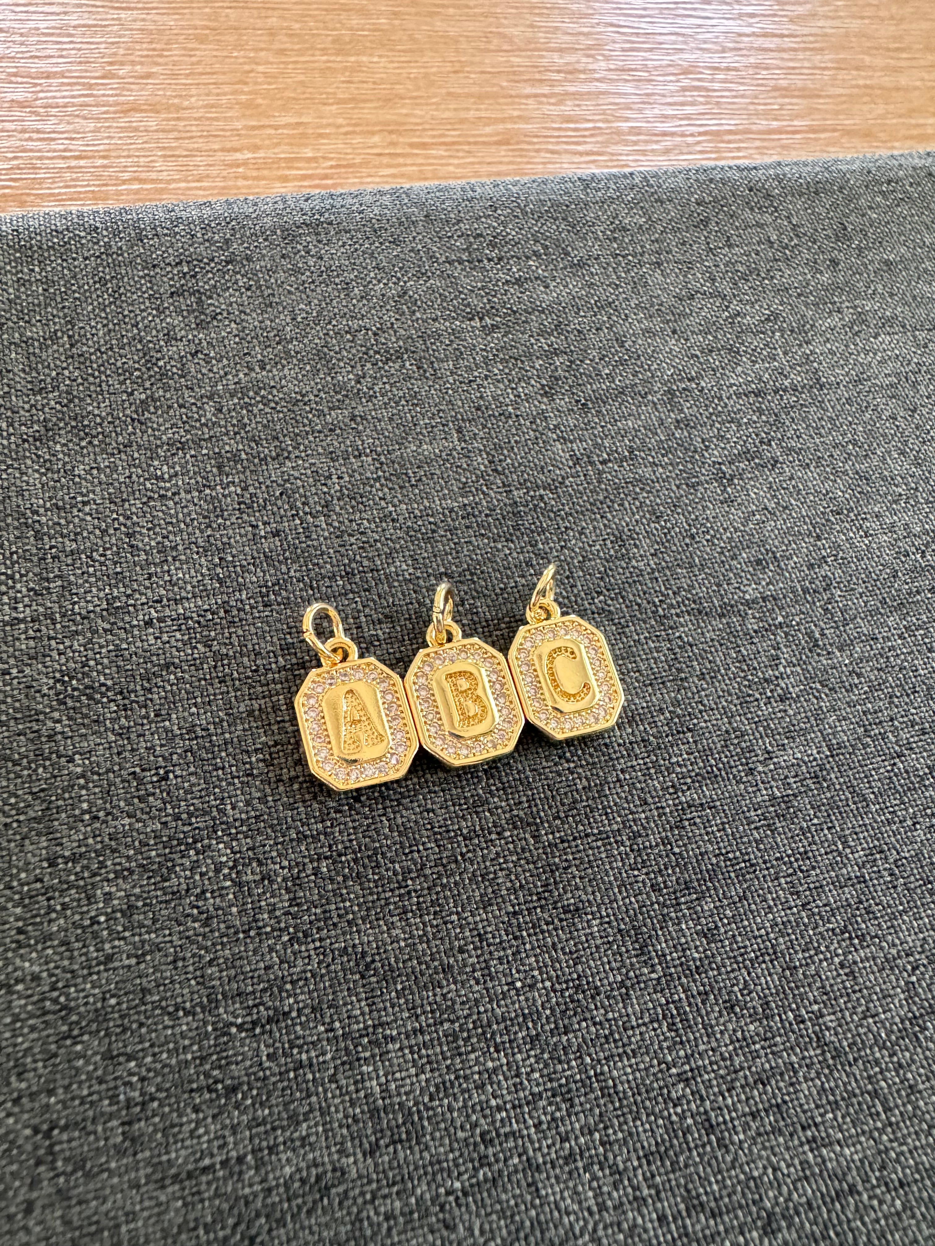 Letter Charm Tags