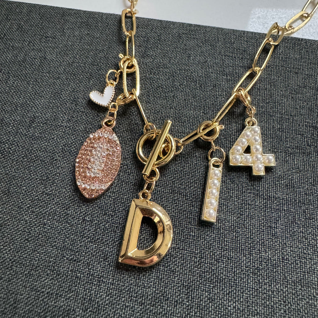 Football Number Necklace