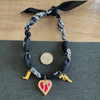 TECH FOOTBALL Bandana Necklace Black