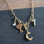 Lacrosse Sticks Number Necklace