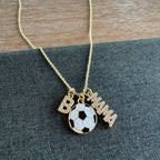 Soccer Mama Initial Casen Necklace
