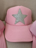Silver Star Pink Hat
