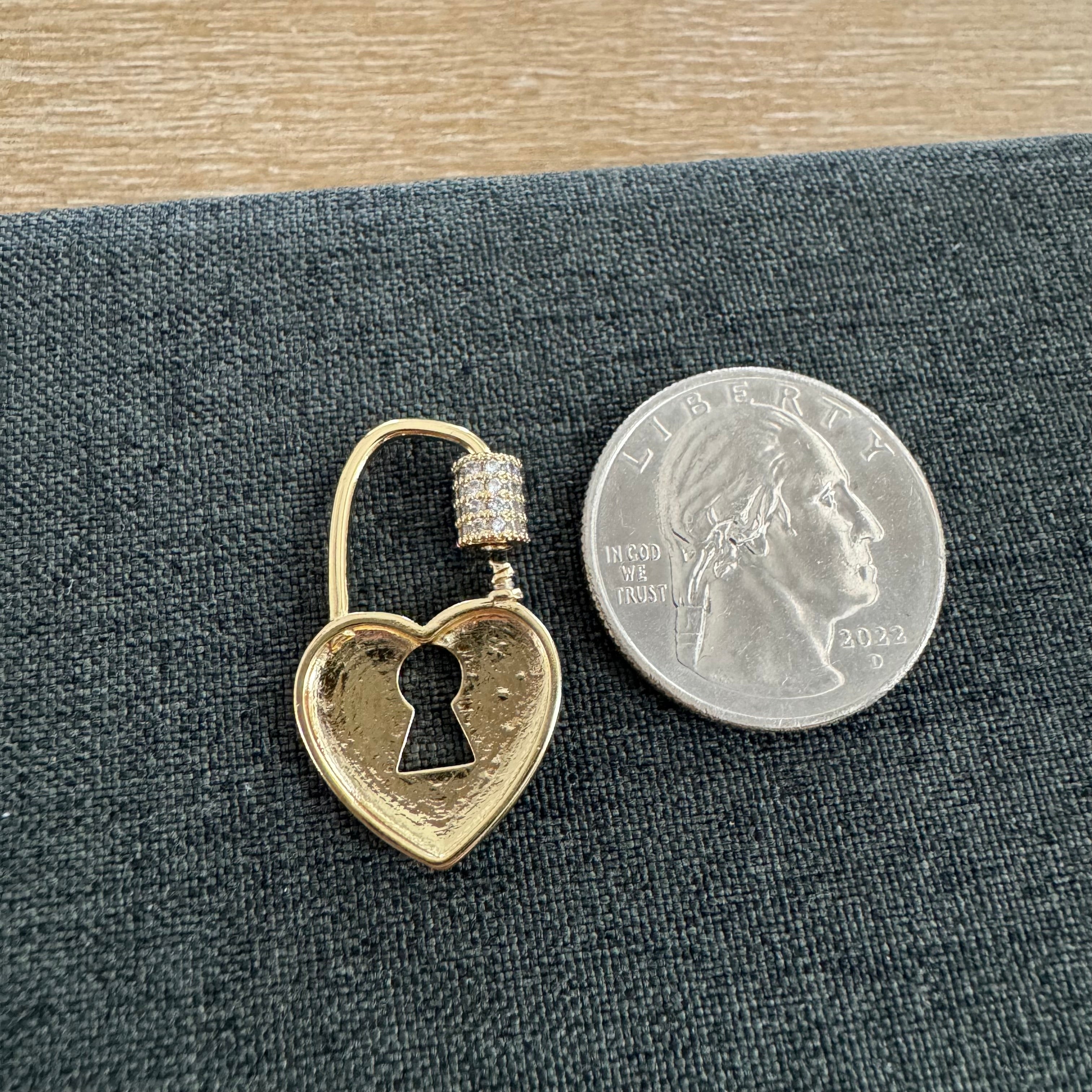 Henderson Heart Lock Charm