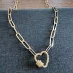 Parker Heart Carabiner Necklace