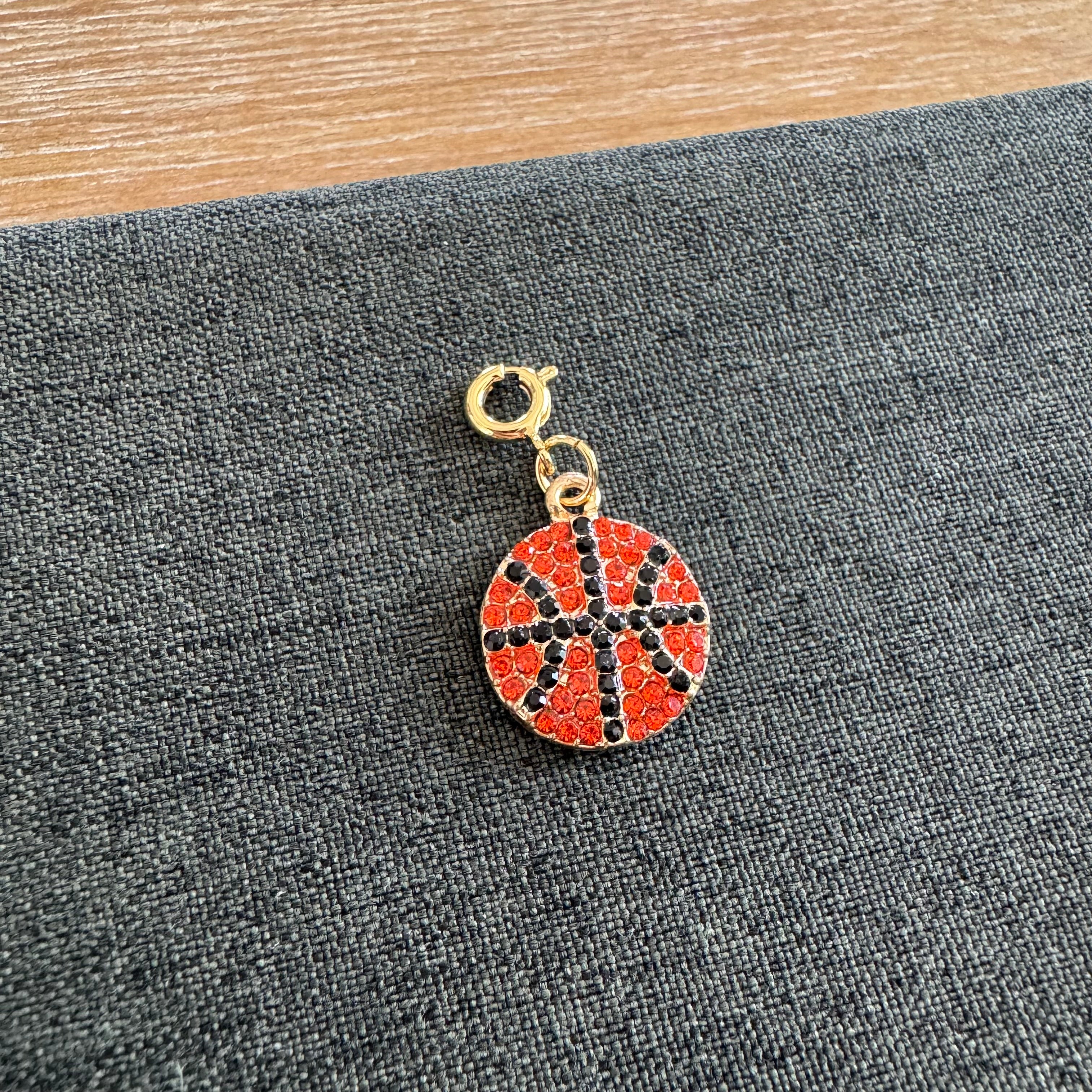 Basketball Stone Charm with clasp