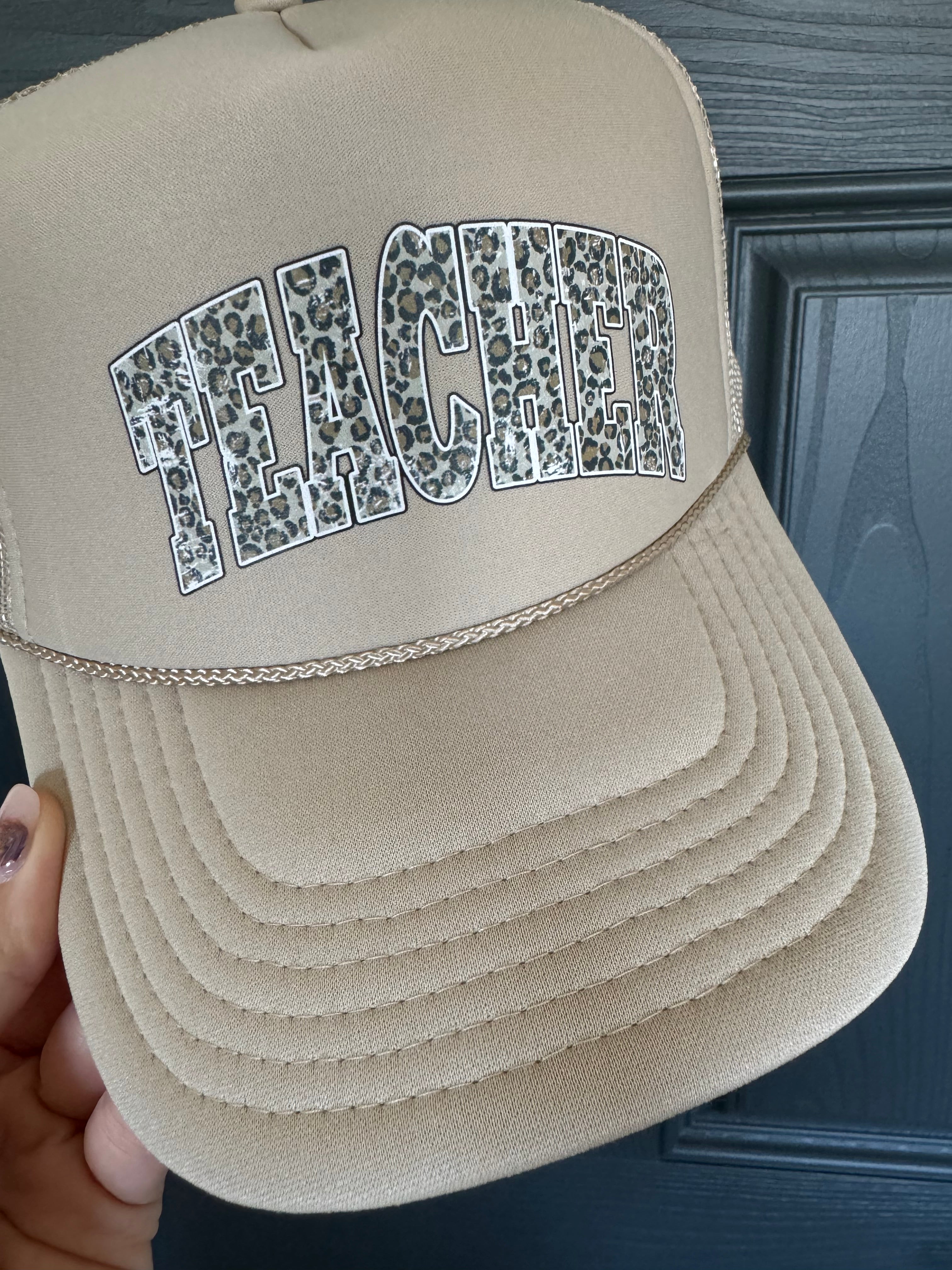 Leopard Teacher Hat
