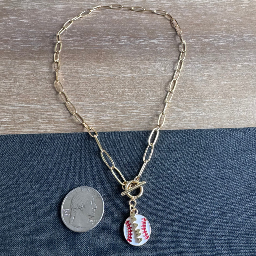 Baseball Mama Layered Necklace