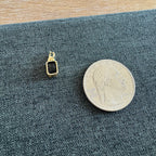 Frame Stone Charm black