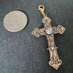 Cross Shoe Bag Charm with clasp