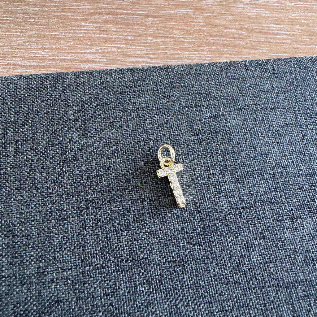 Rhinestone Letter Charm