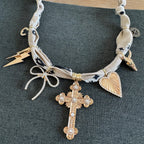 Wallen Bandana Charm Necklace Oat