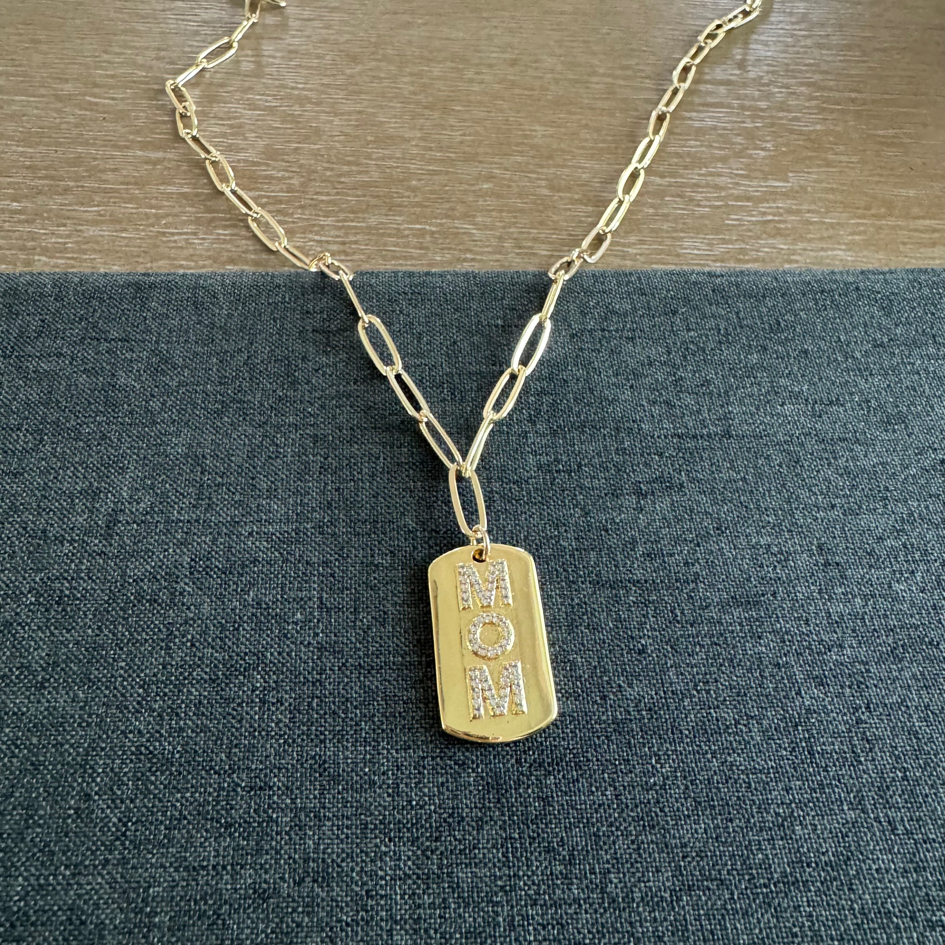 Palmer Mom Tag Necklace