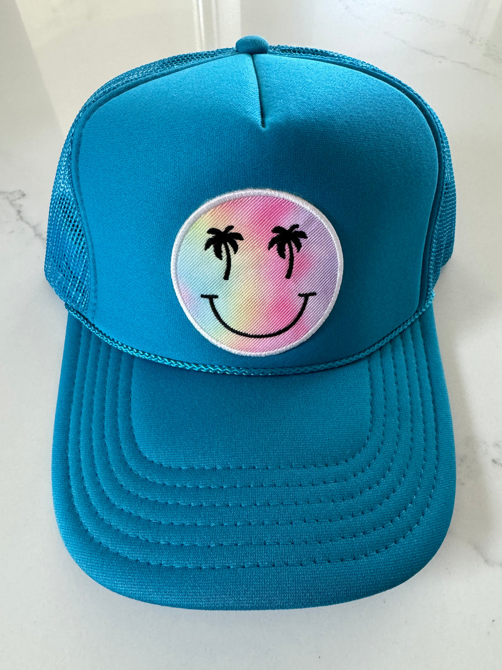 Palm Smiley Face Hat