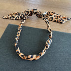 Premade Bandana Necklace Leopard