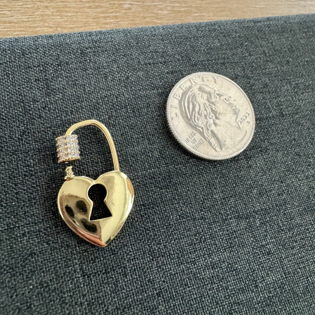 Henderson Heart Lock Charm
