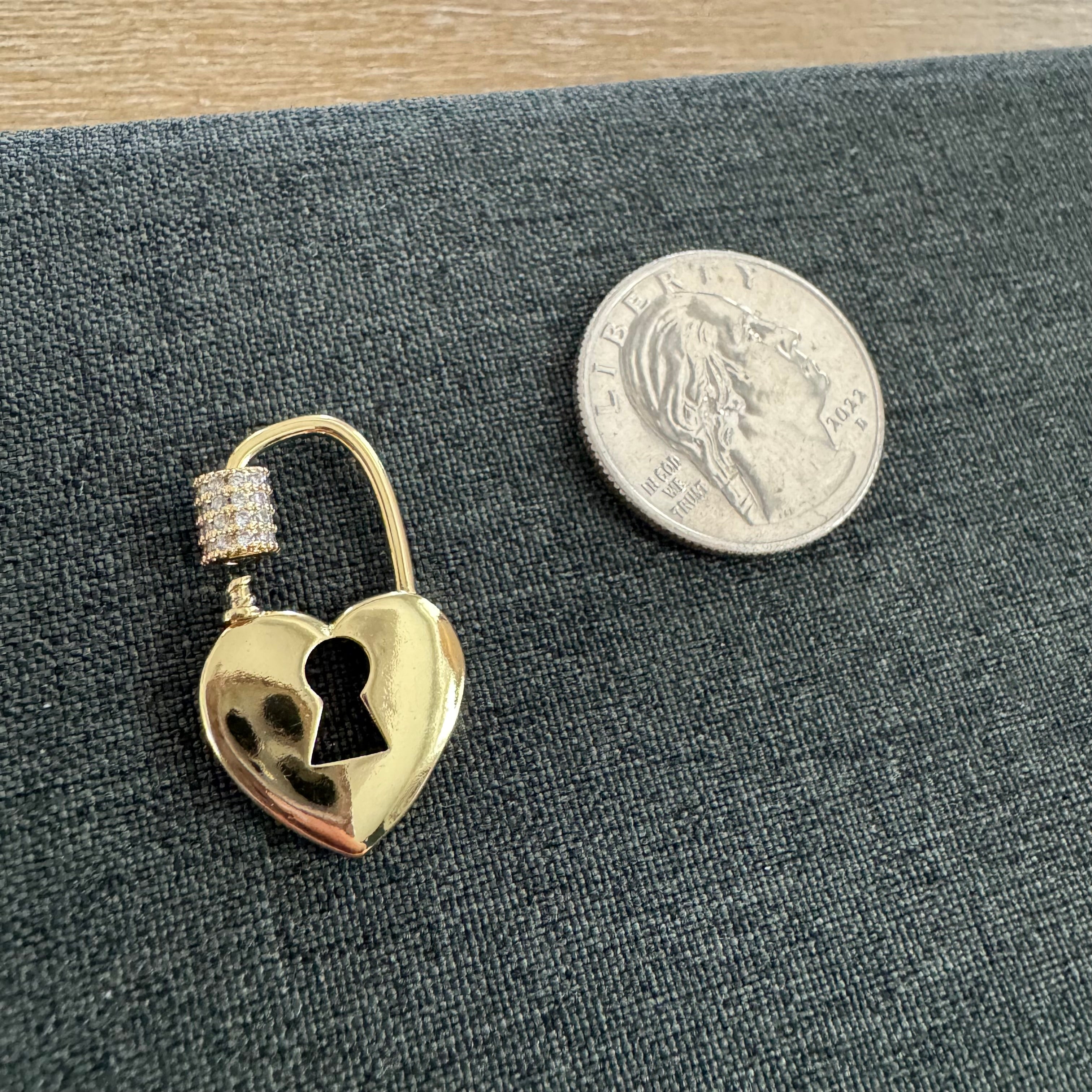 Henderson Heart Lock Charm