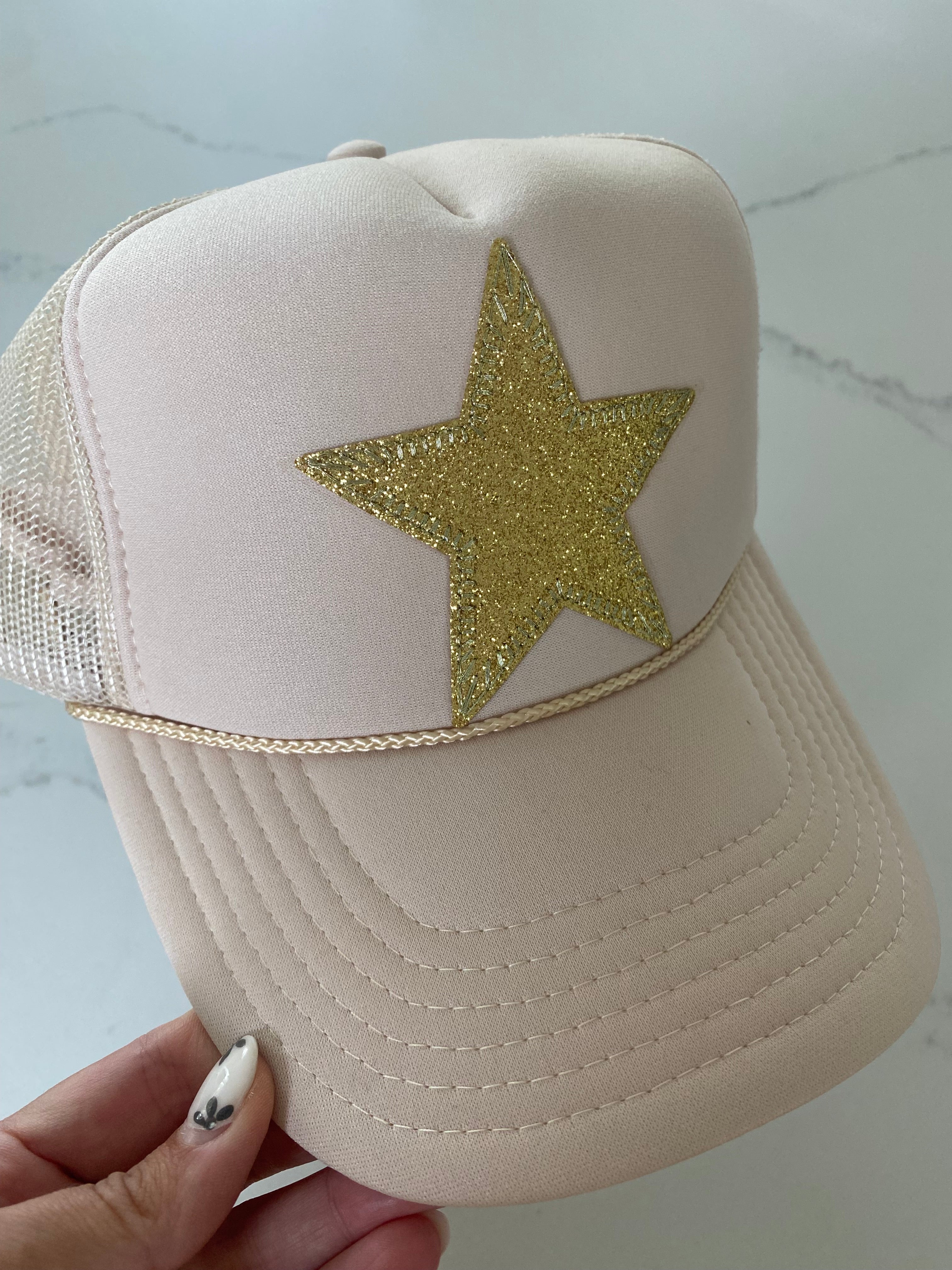 Gold Star Tan Hat