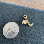Harbor Heart Charm with Initial on clasp