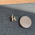 Rhinestone Letter Charm