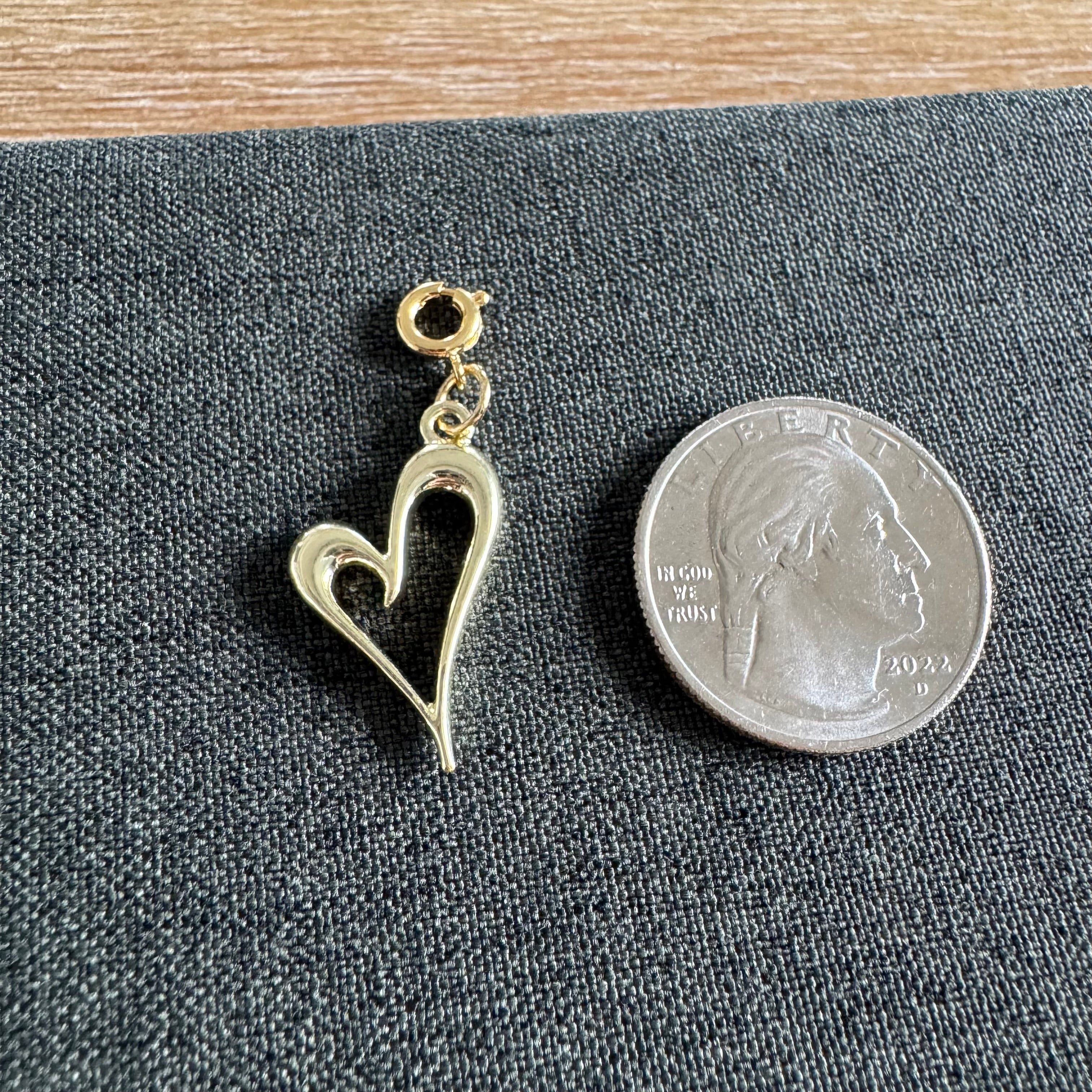 Hope Heart Charm with clasp