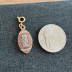 Football Stone Charm with clasp