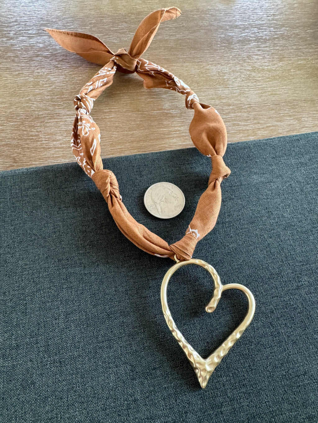 Hometown Heart Bandana Necklace