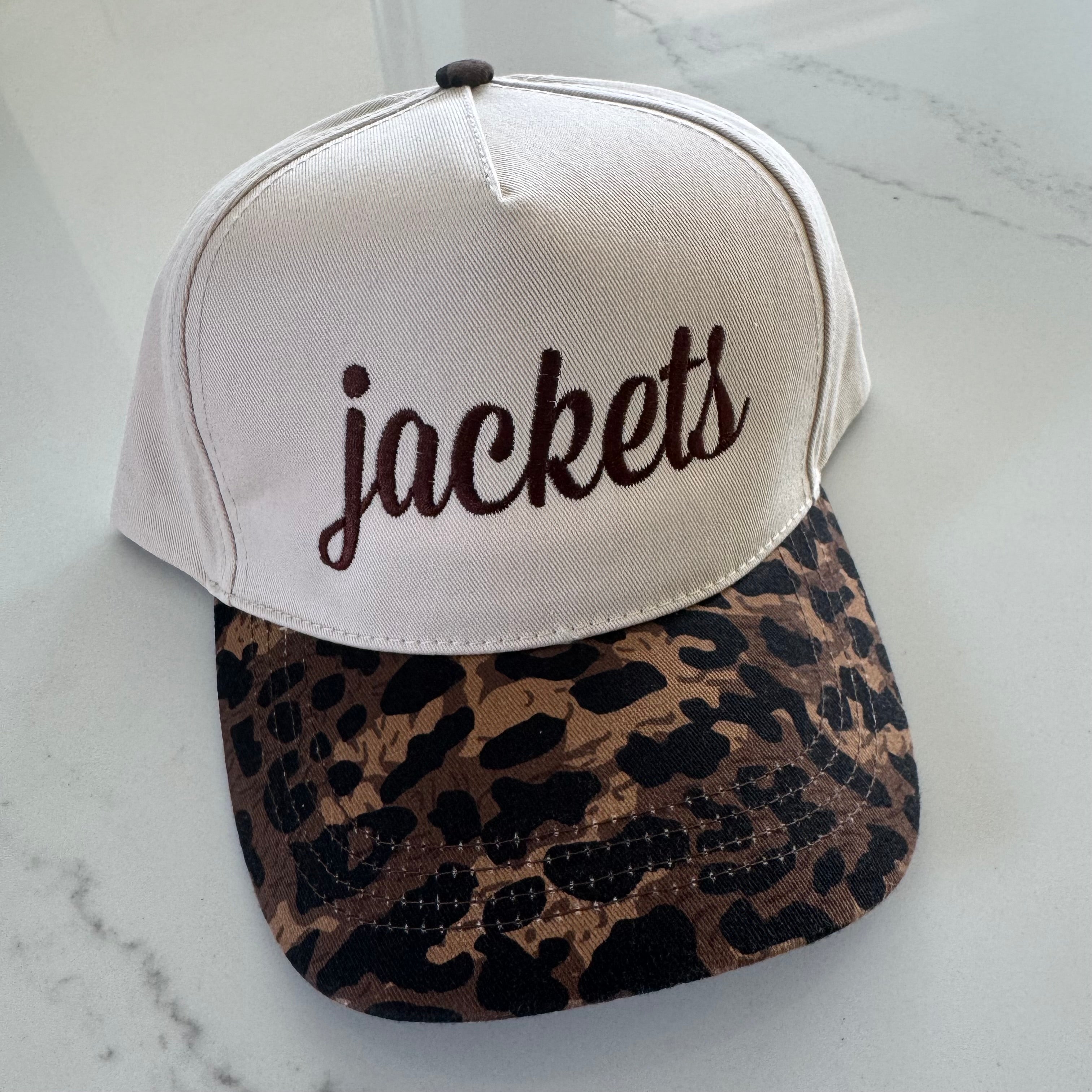 Jackets Embroidered Leopard Hat