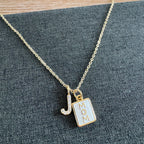 Mom Initial Necklace