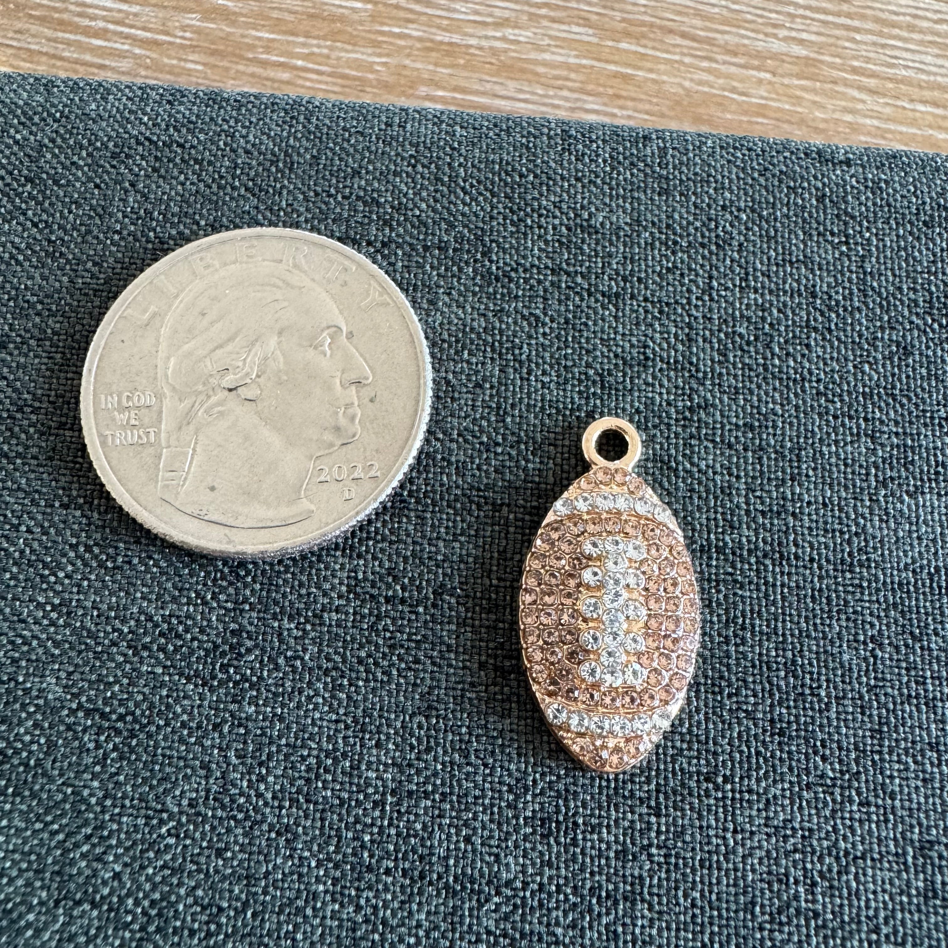 Football Stone Charm