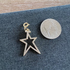 Sarah Star Initial Charm with clasp