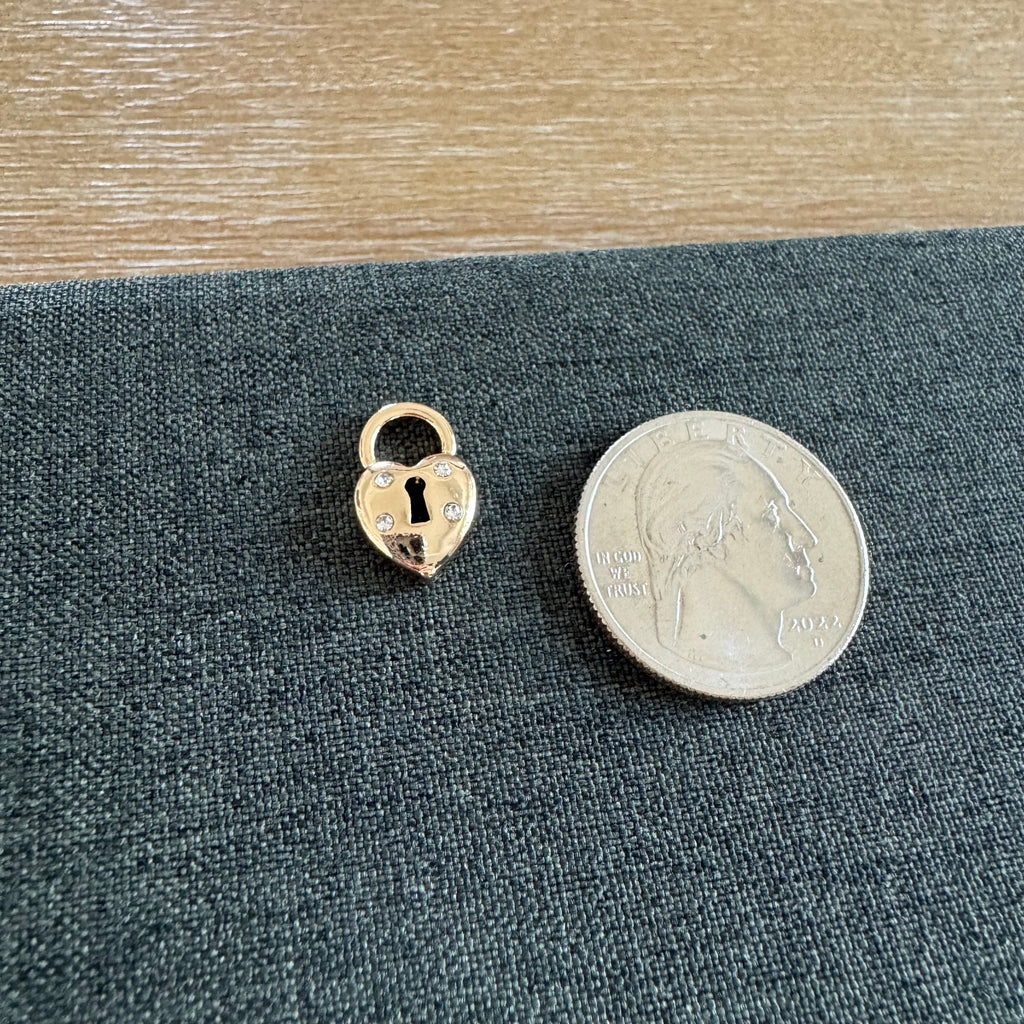 Hayes Heart Lock Charm