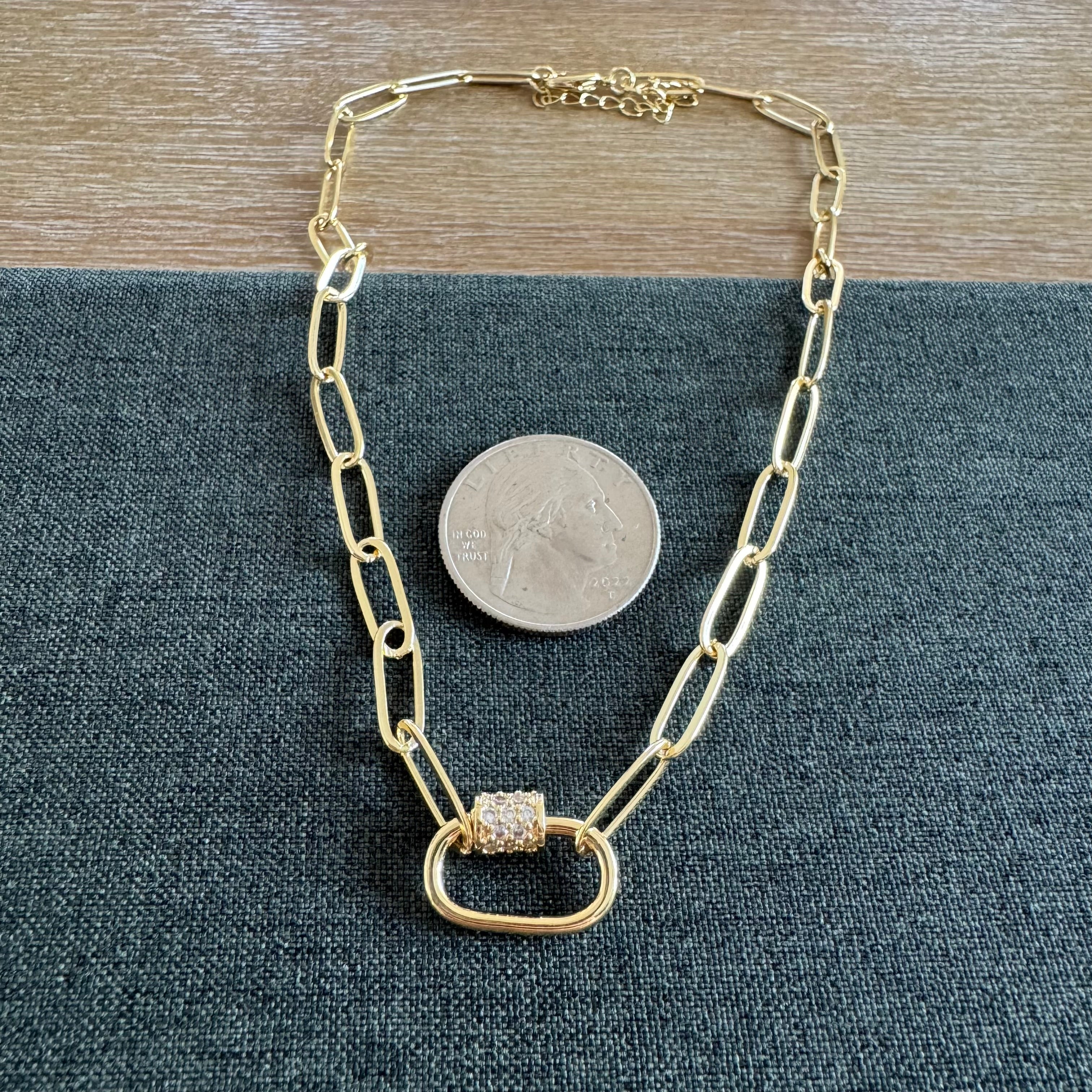 Parker Carabiner Necklace