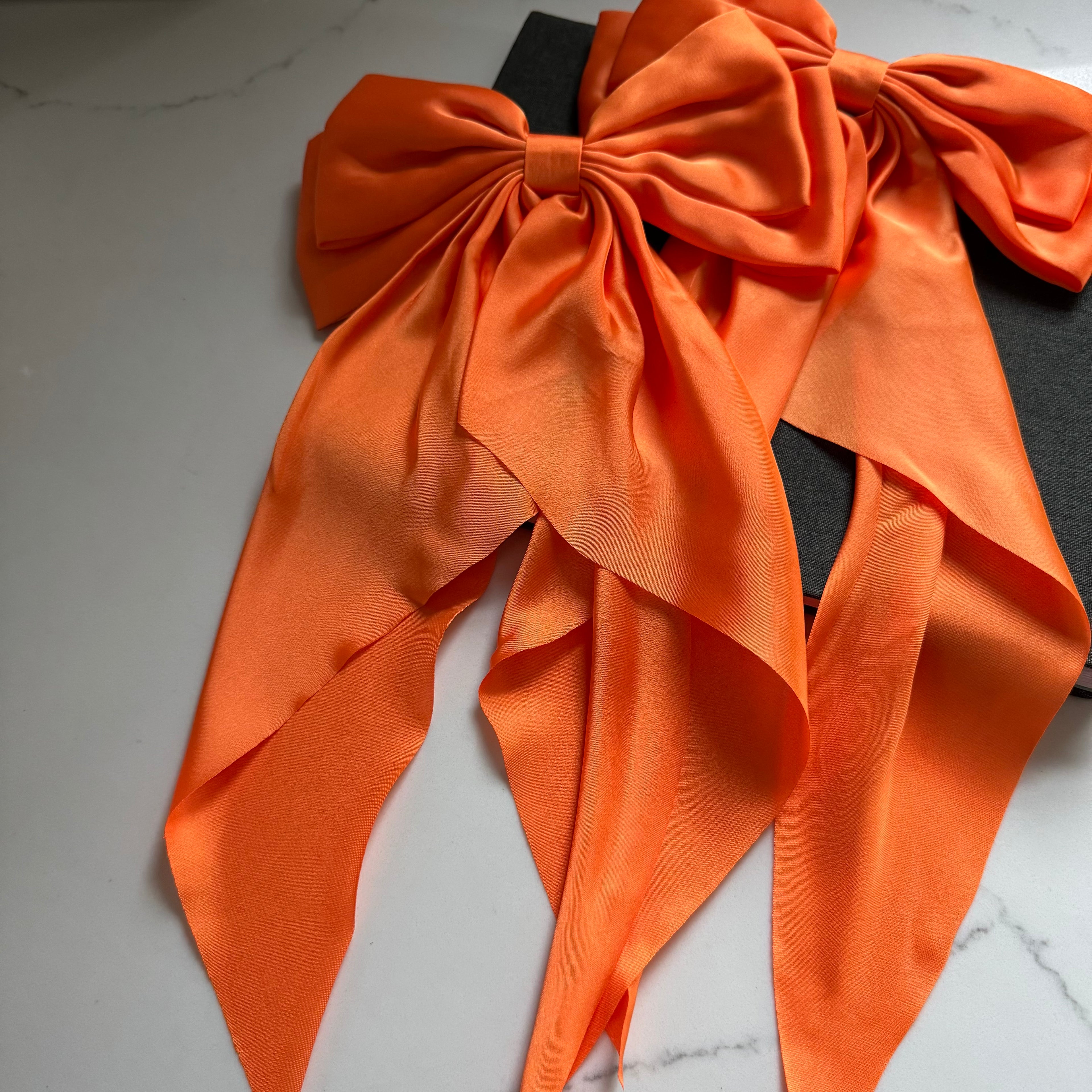 Set of 2 Orange Boot Bows