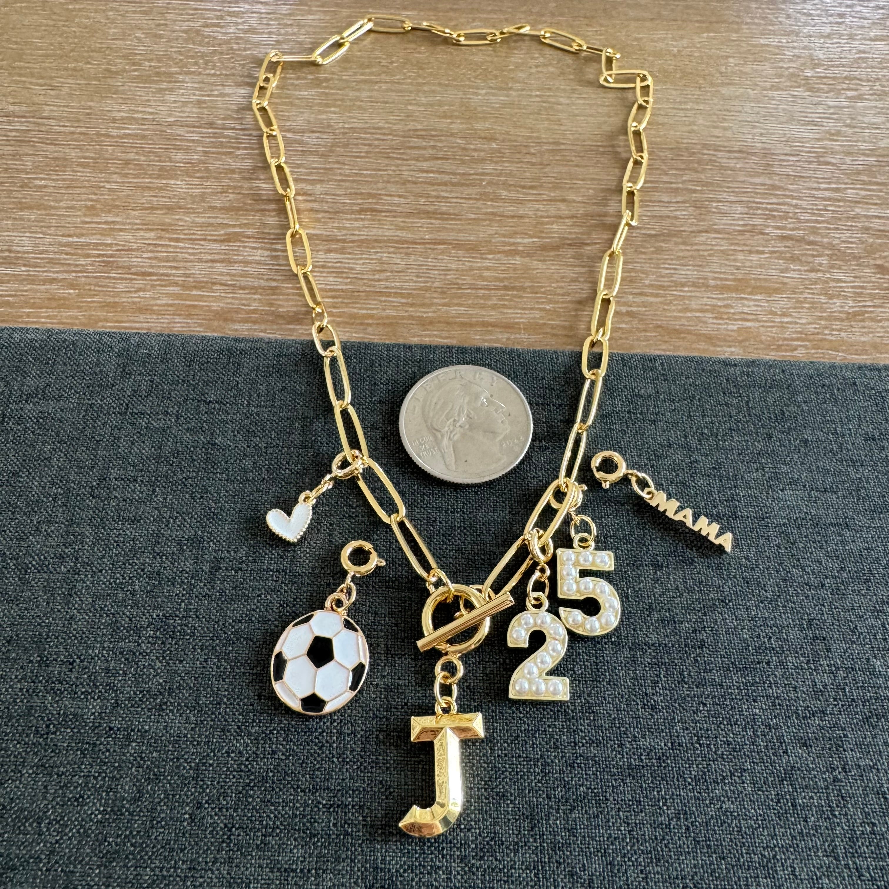 Soccer Mama Number Necklace