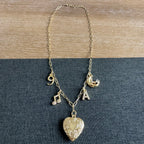 On Cloud 9 Heart Locket Charm Necklace