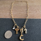 Lacrosse Sticks Number Necklace