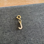 Rhinestone Letter Charm with clasp