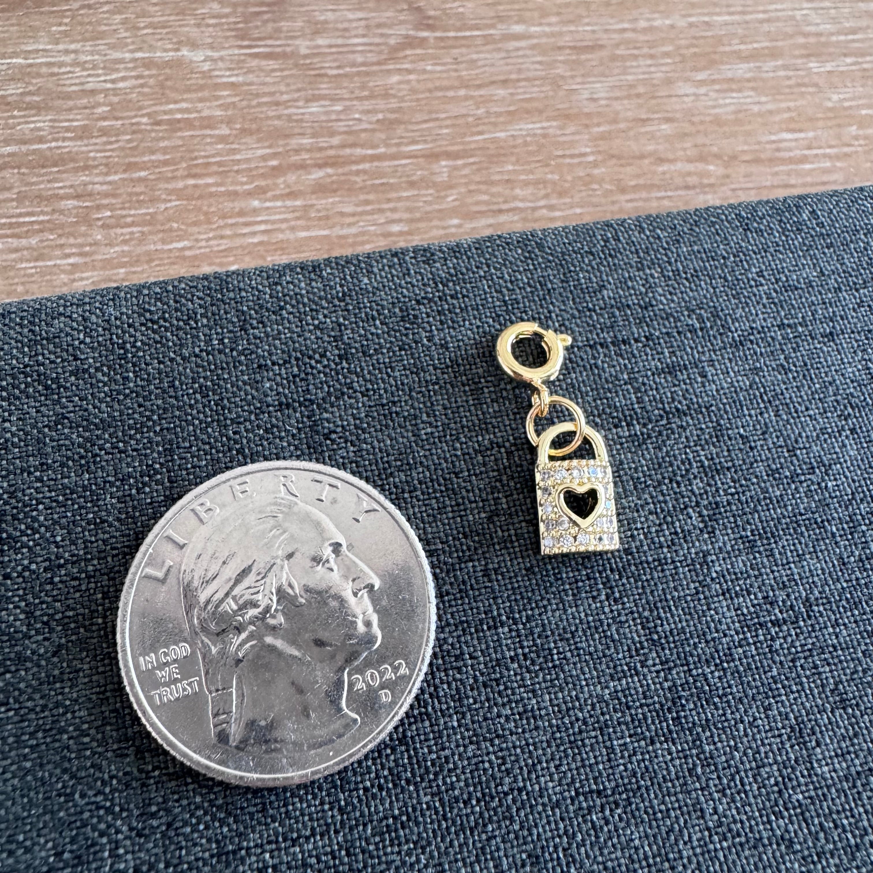 Lee Lock Heart Charm with clasp