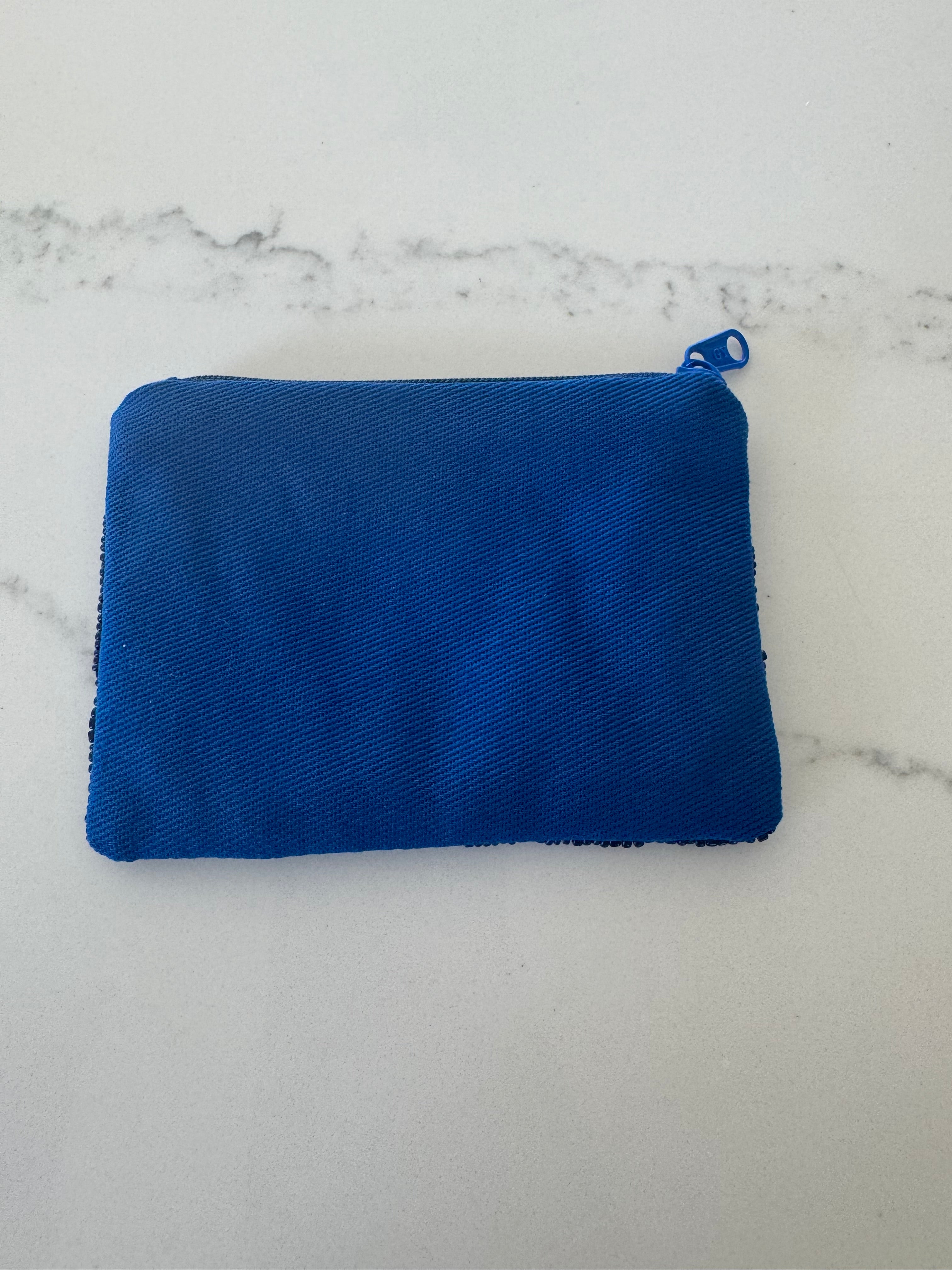 Orange and Blue Zipper Bag