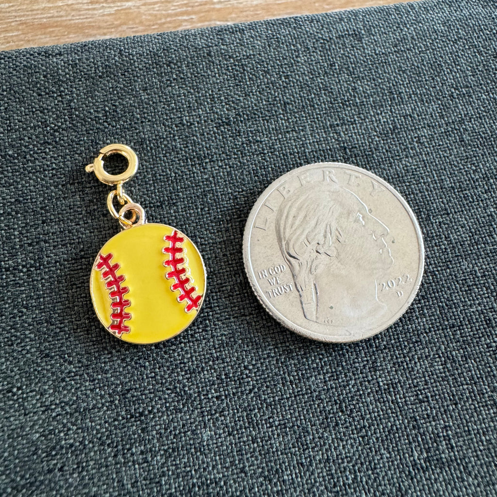 Softball Charm with clasp