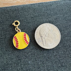 Softball Charm with clasp