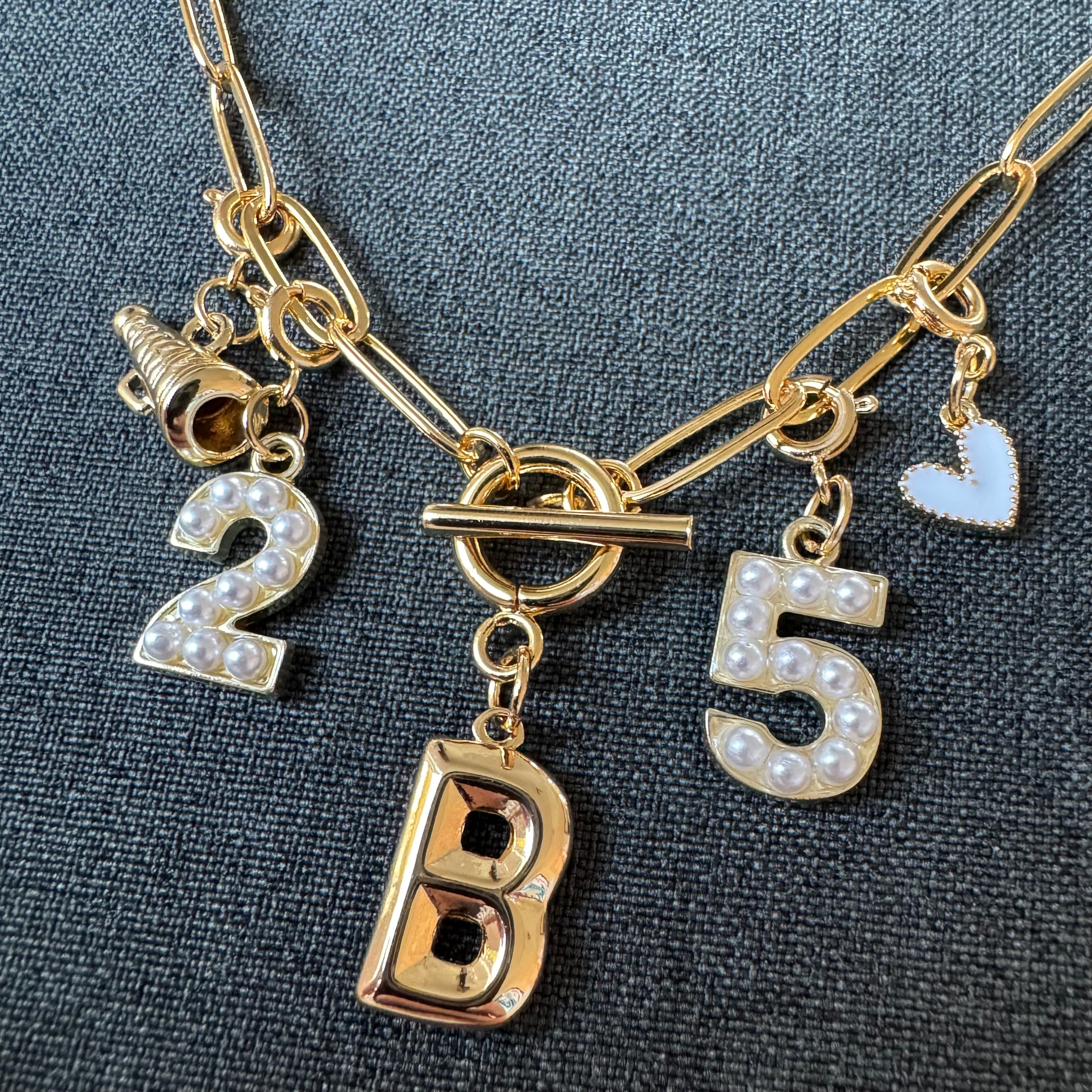 Cheer Number Necklace
