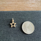 Saint Open Star Charm Golden