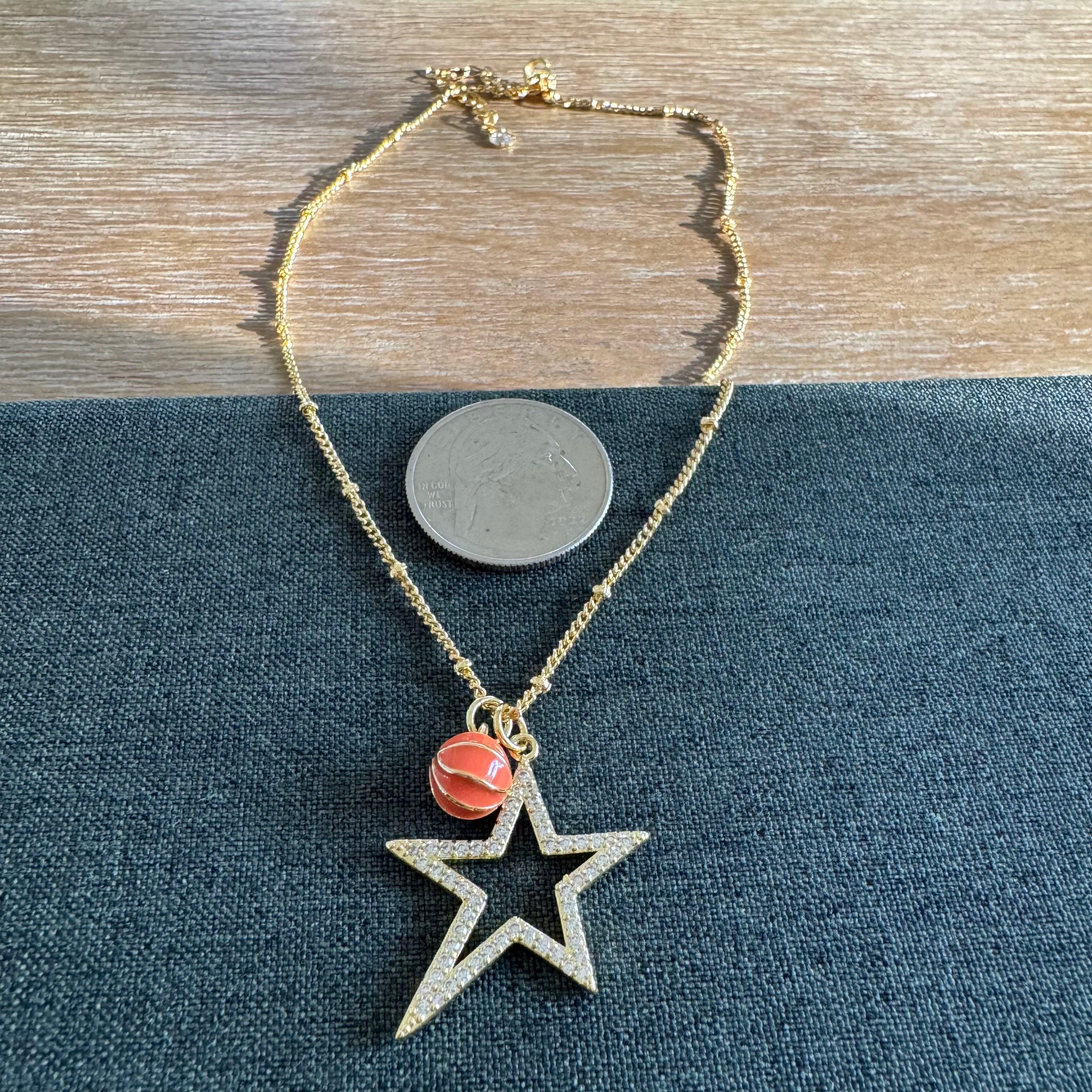 Savannah Star Basketball Necklace