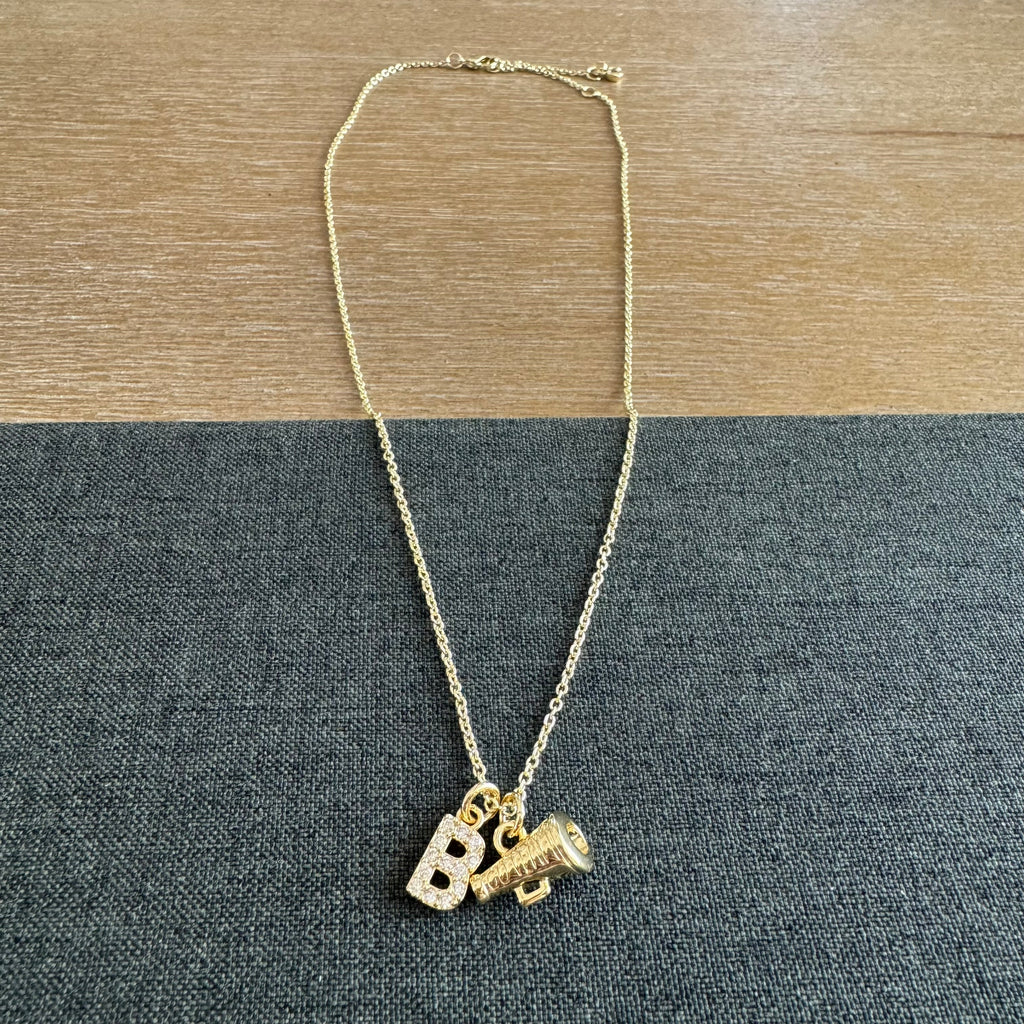 Cheer Initial Necklace